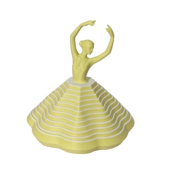 Вращающаяся балерина из 3D-печати, игрушка-спиннер, танцовщица балета, кинетическая настольная игрушка, расширенная сенсорная игрушка для снятия стресса для дома и офиса