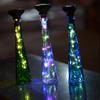 5pcs Solar Powered Copper String Lights 20 LED Fairy Lights New Copper Wire String  Wine Bottles