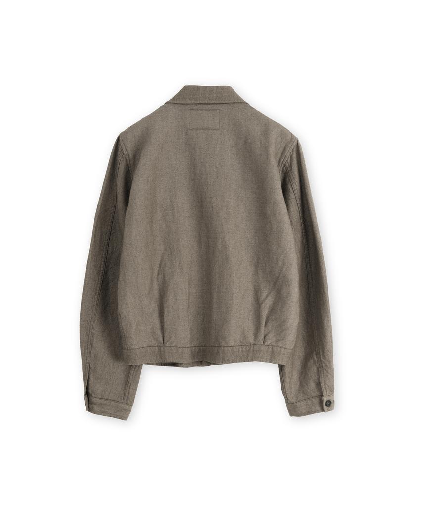Brownyard Boiled Wool Twill Jacket, Brown