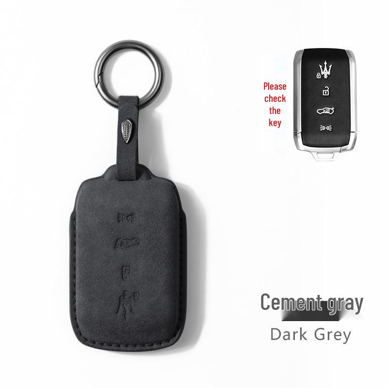 Maserati Key Case: Premium Suede Shell for Levante & Ghibli