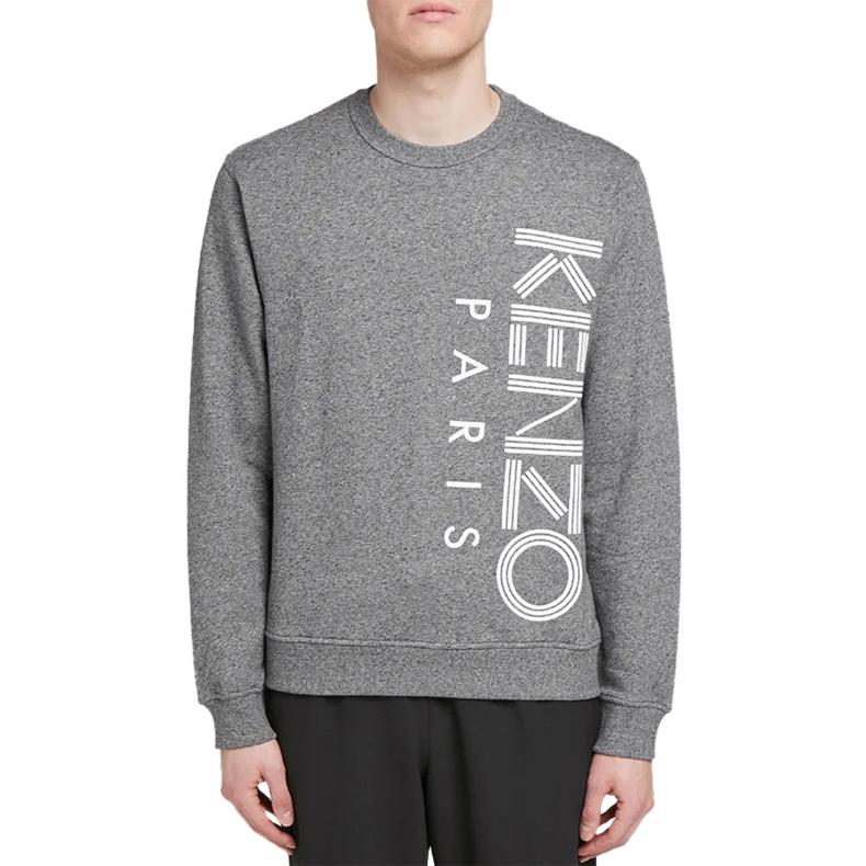 KENZO Sweatshirts Men's Gray Crew Neck Moderate Straight Fit F965SW1324MD-98