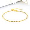 Wearable Small Hole Beaded Pin Type Beaded Bracelet Plated with 24K Gold Pearl Road Link Beaded Bracelet Universal Bracelet