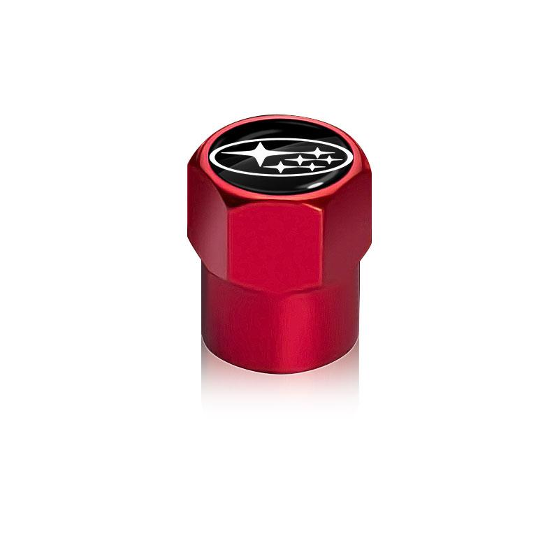 4Pcs/set Car Tire Valve Caps Emblem Metal Cap Case Accessories Car for SUBARU WRX STI Forester Impreza Legacy Outback BRZ XV Y15