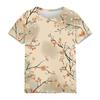 Women's Fashion Casual Printed Round Neck Short Sleeved T-Shirt Top T-Shirt Top Top