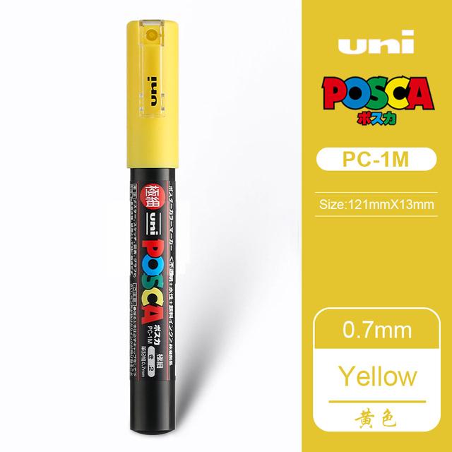 Маркер-краска Uni POSCA, 39 цветов PC-5M/44 PC-3M/36 PC-1M, Акриловые маркеры для рисования по камню, граффити, Художественные принадлежности