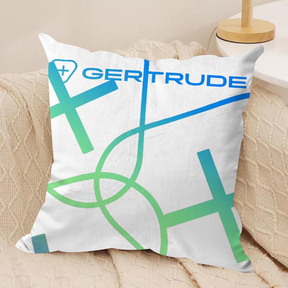 Cool GGertrudeS Cushion Cover Short plush Doublesided Print Square Throw Pillow Covers Sofa Home Cushion Decor