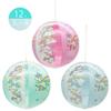Tatsuya Unicorn Punch Ball Beach Ball Inflatable with Air 3 Colors X 4 Pieces with Elastic Cord (12 Pieces) [Festivals/Events/Children's