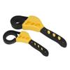 2 Pcs Belt Wrench Multi Purpose Adjustable Rubber Strap Wrench 6in 8in for Car Maintenance Yellow