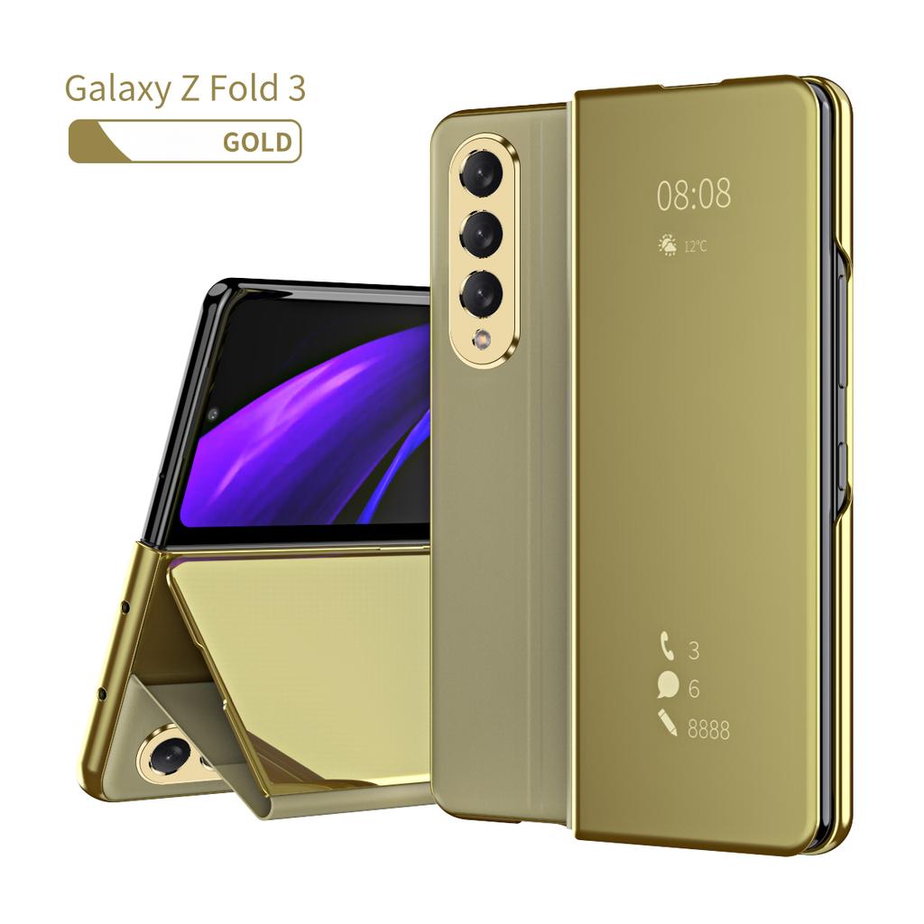 Ультратонкий зеркальный чехол для телефона Samsung Galaxy Z Fold 5, 4, 3, 2, 5G, мобильные телефоны Fold5 Flod3 Flod4, складной чехол с полным покрытием