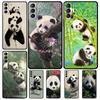 Panda Animal Cute Bear Funda For Samsung Galaxy S22 Ultra S23 FE S9 S10 Note 10 Plus Note 20 Ultra S20 S21 FE Case