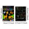 1Book Magic Rainbow Color Cartoon Scratching Paper 9PCS/Set DIY Scratch Graffiti Card Kit School Rewards Gift Party Souvenir ZYF
