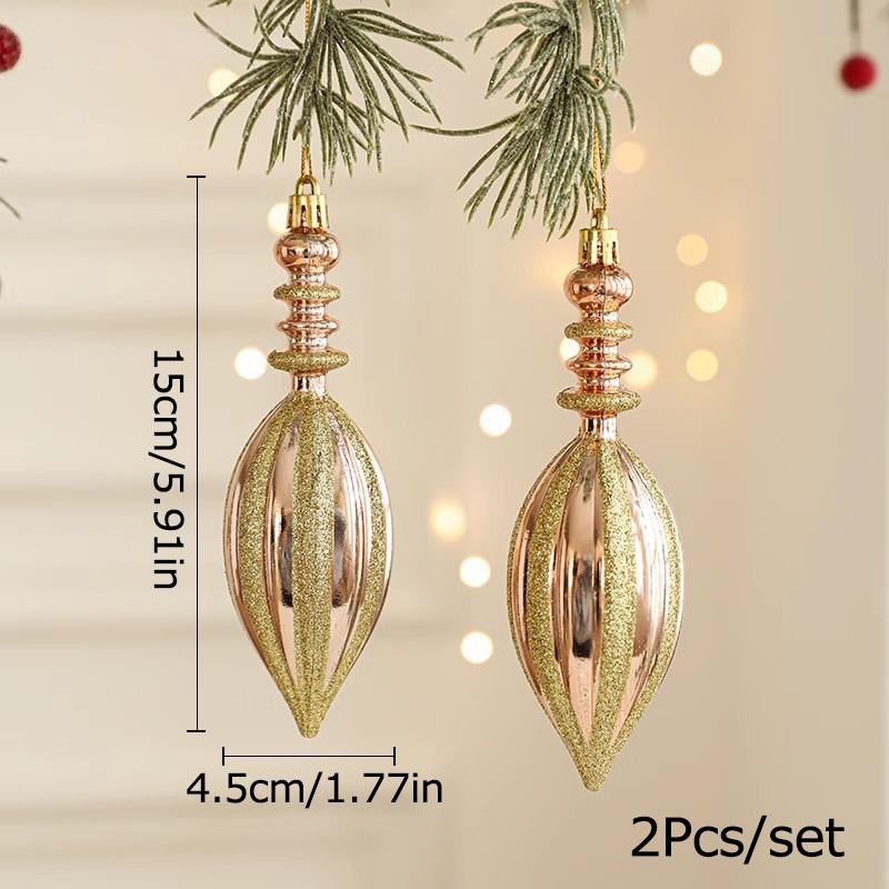 Christmas Tree Hangings Pack Of Two New Decoration Supplies