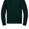 Polo Ralph Lauren однотонный приталенный свитер с длинным рукавом женский свитер темно-зеленый 211910421-027