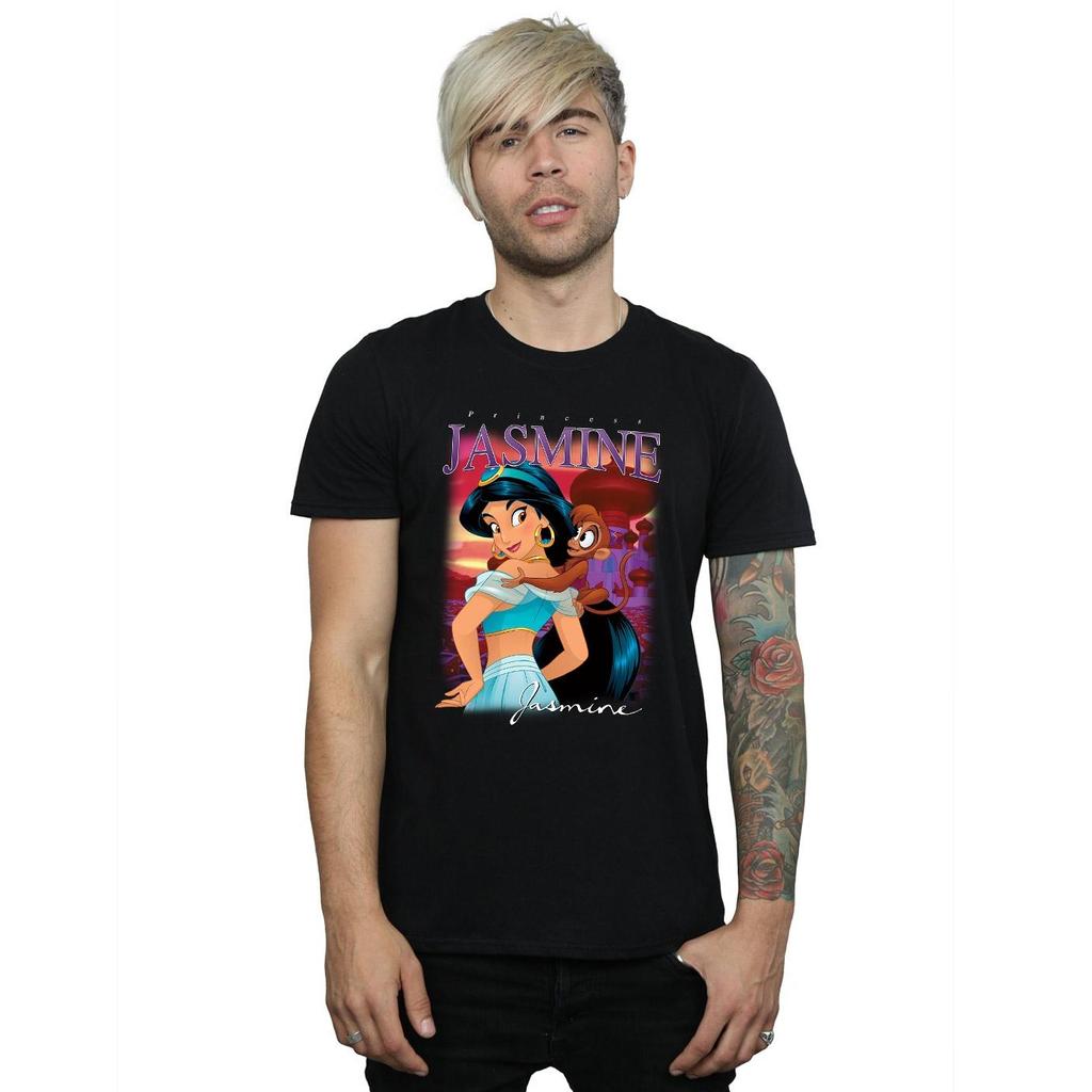 aladdin Мужская хлопковая футболка с принтом Жасмин