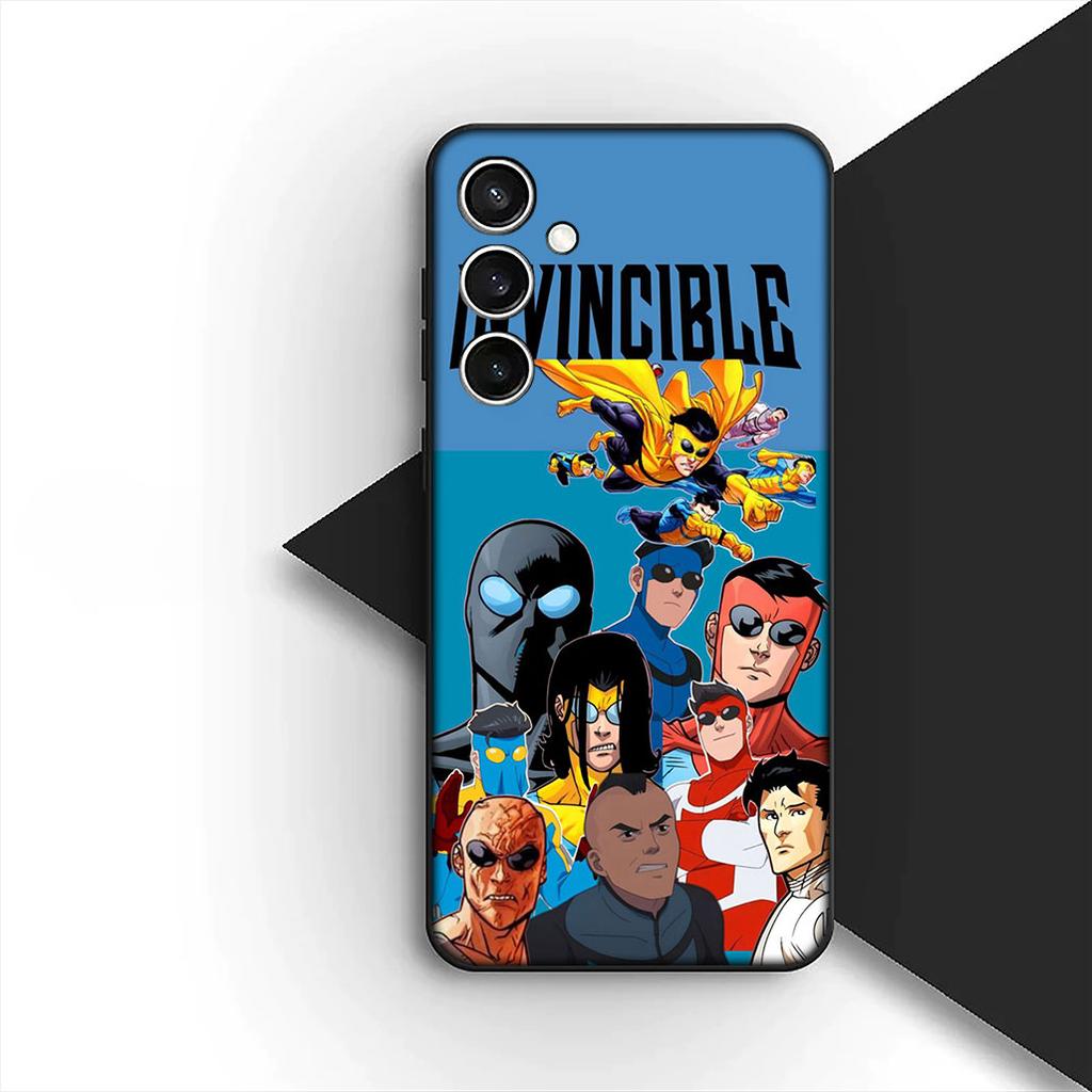 Omnis I-Invincibles Man Silicone Cover for Samsung Galaxy S25 S24 S23 FE Ultra Plus S7 Edge S25+ S24+ A56 5G + Coque Phone Case