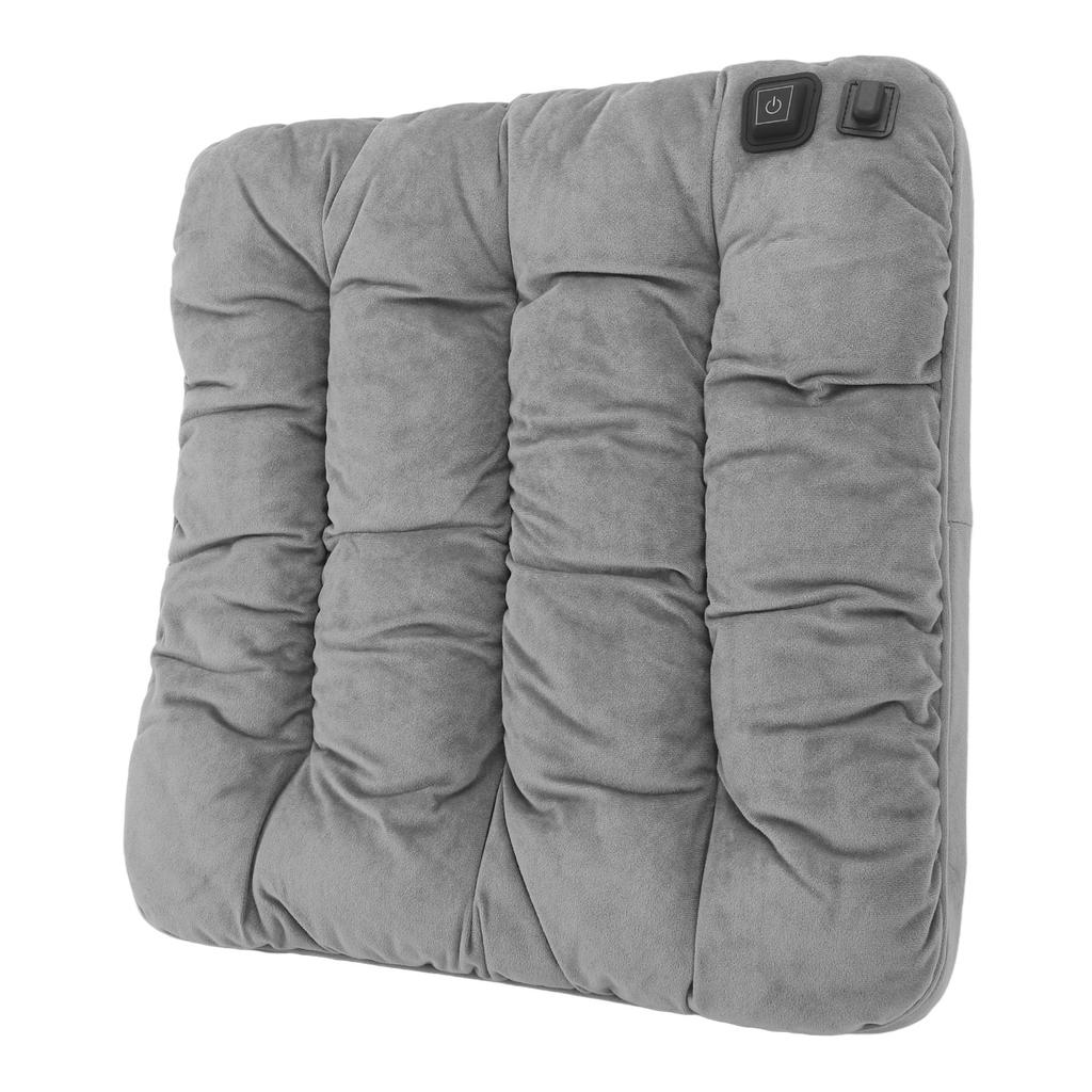 Heated Seat Cushion 3 Temp Modes Soft Washable Fast Heating USB Power Heating Seat Pads for Office Travel Family Gray