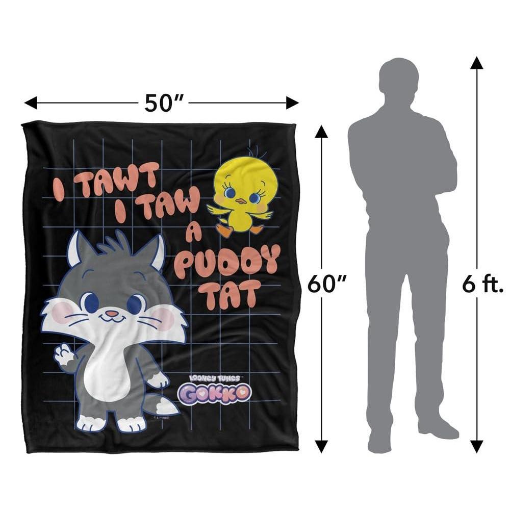 Looney Tunes Gokko I Tawt I Taw A Puddy Tat Blanket