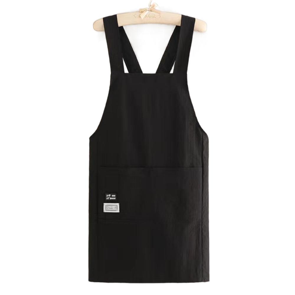 Водонепроницаемый кухонный фартук Маслостойкий Рабочая униформа шеф-повара Фартук с перекрестными лямками Женский/Мужской