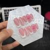 Ручная работа Розовые Французские 3D Цветочные Квадратные Ногти с Жемчугом