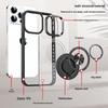 Magnetic Rotating Ring Stand iPhone 17 Pro Max Case, Transparent & Drop-Proof