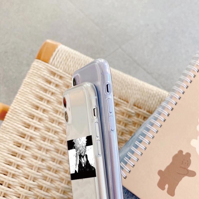 Мягкий прозрачный силиконовый чехол с рисунком аниме для Samsung A55 M35 S24 Xiaomi Redmi Note 13 Poco C65 iPhone Camera Противоударный защитный чехол