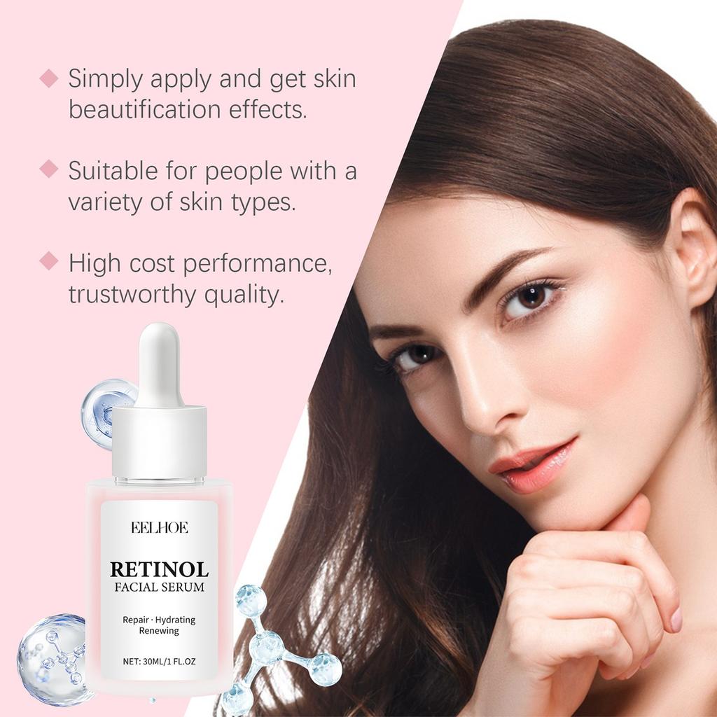 Facial Retinol Serum Moisturizing Face Serum For Wrinkles, Fine Lines, And Uneven Skin Tone,30ML