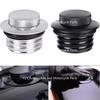 Motorcycle Gas Cap Pop Up Screw-In Flush Mount Fuel Tank Cover For Harley Sportster Dyna Softail Fatboy 1982-2018