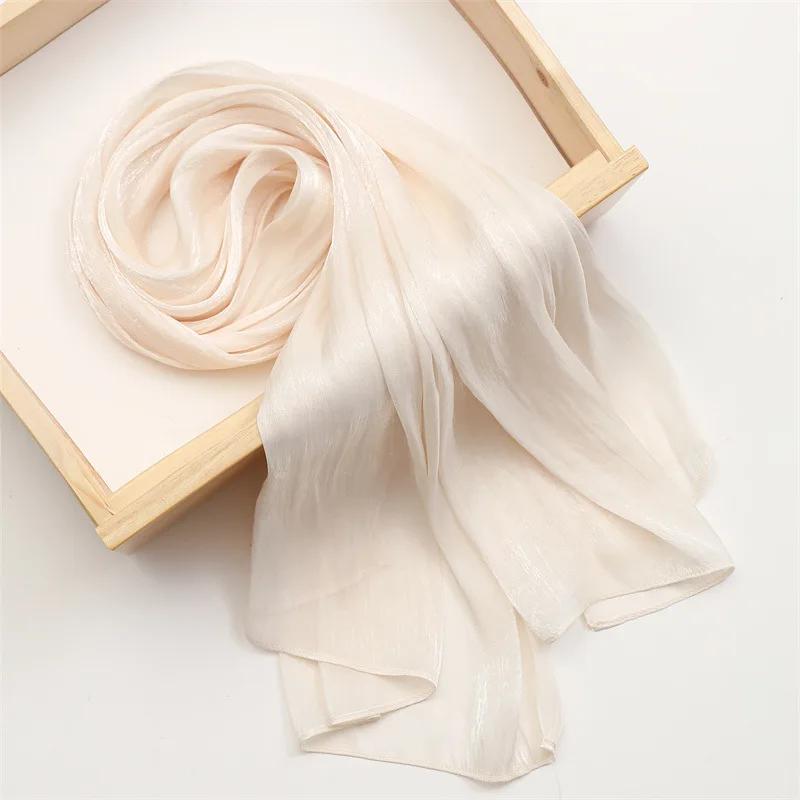 New Modal Jersey Hijab Scarf for Women Stretch Shawl Plain Muslim Headband Fashion Solid Color Long Muffler 180*70cm Neckerchief