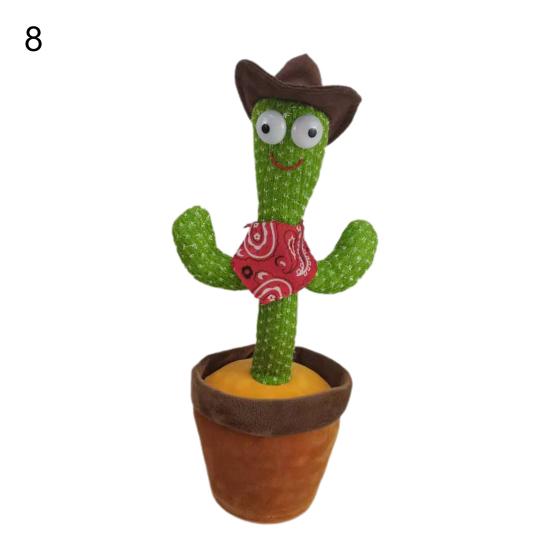 Креативная танцующая плюшевая игрушка Кактус Развивает интерес Забавный поющий танцующий кактус Плюшевые игрушки