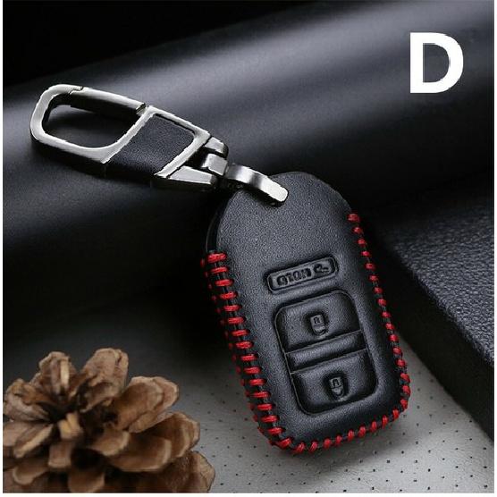 PU Leather key case Cover Shell For Honda Accord Vezel Civic Pilot CRV HRV JAZZ