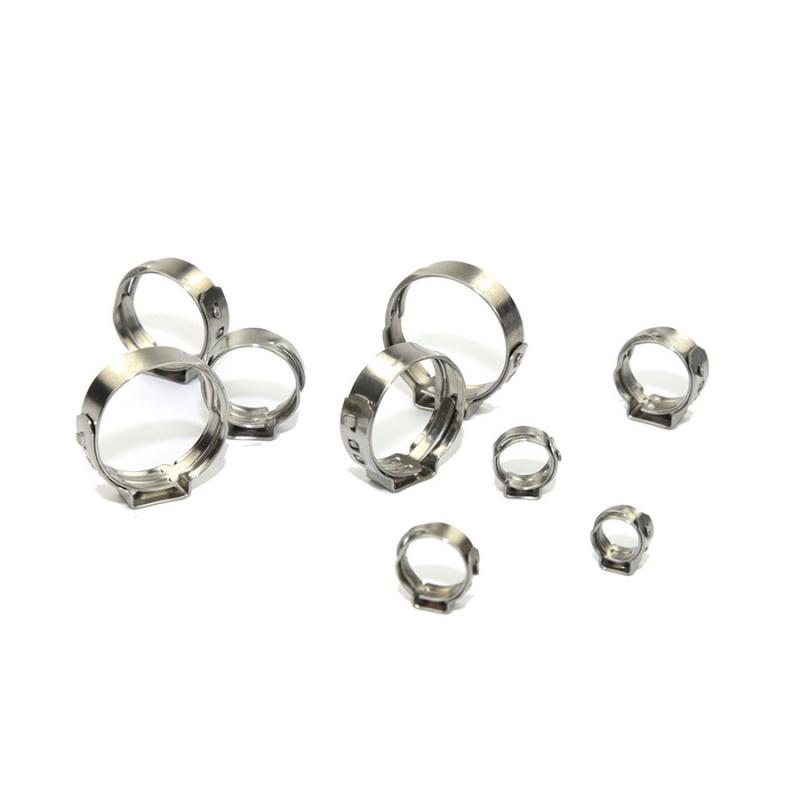 120 шт. 5,8-21 мм Одинарные ушки Плюс Гидравлические О-клипсы из нержавеющей стали Хомуты для шлангов