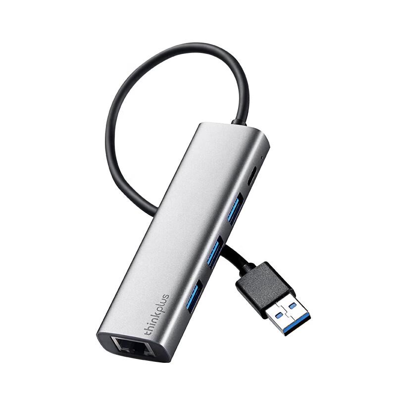 Lenovo USB-A к Gigabit Ethernet и 3-портовый USB 3.0 концентратор