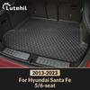 Для Hyundai Santa Fe 5/6-местный 2013- Коврик в багажник Автомобильный Коврик от грязи Защитный коврик Вкладыш в багажник Автоаксессуары для салона