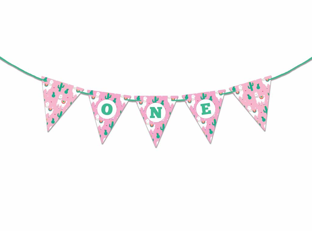 Inkdotpot Birthday Party Decorations Happy Birthday Party Garland Baby Girls Stripe Pennant Banner