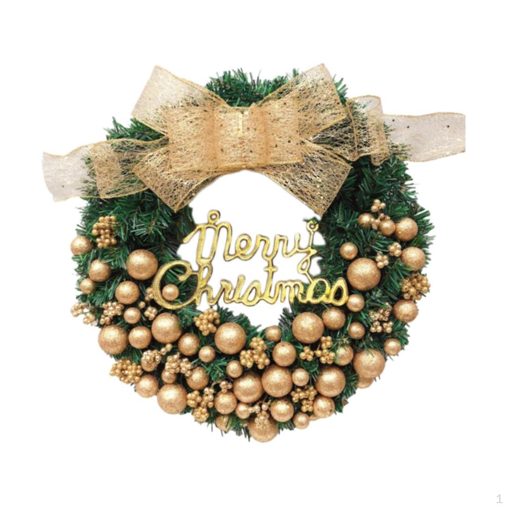 Christmas Wreath for Front Door Decorative Seasonal Garland Hanging Ornament Decor