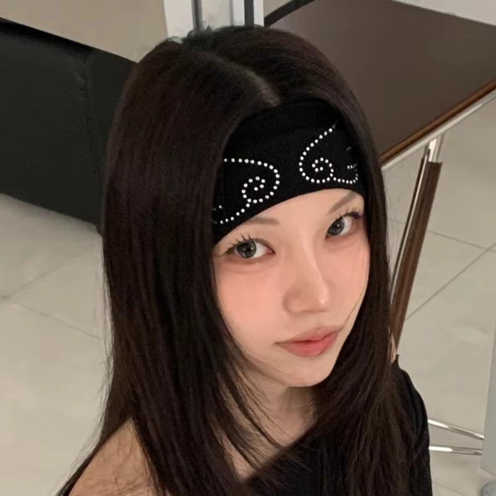 Angel Wings Hair Strap Elastic Yoga headband Casual Knitted Headband for Women