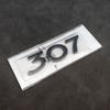 3D ABS Chrome багажник автомобиля эмблема значок наклейка для логотипа буквы 206 207 301 307 308 408 508 2008 3008 4008 5008 Буквы аксессуары