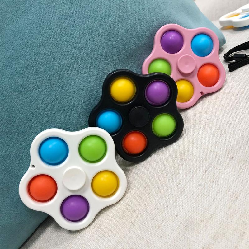 Игрушки для снятия стресса для детей и взрослых, сенсорные игрушки для аутистов, простые игрушки-непоседы с ямочками, брелок