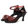 Women Tango Ballroom Latin Waltz Dance Girls Party Shoes High Heeled 7CM