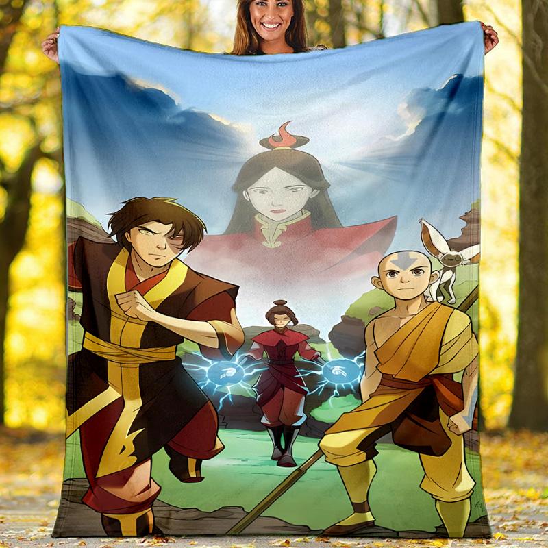 Avatar The Last Airbender1 printed throw blanket—lightweight,soft,warm;versatile blanket for all seasons—perfect as &air-conditioning throw,nap blanke