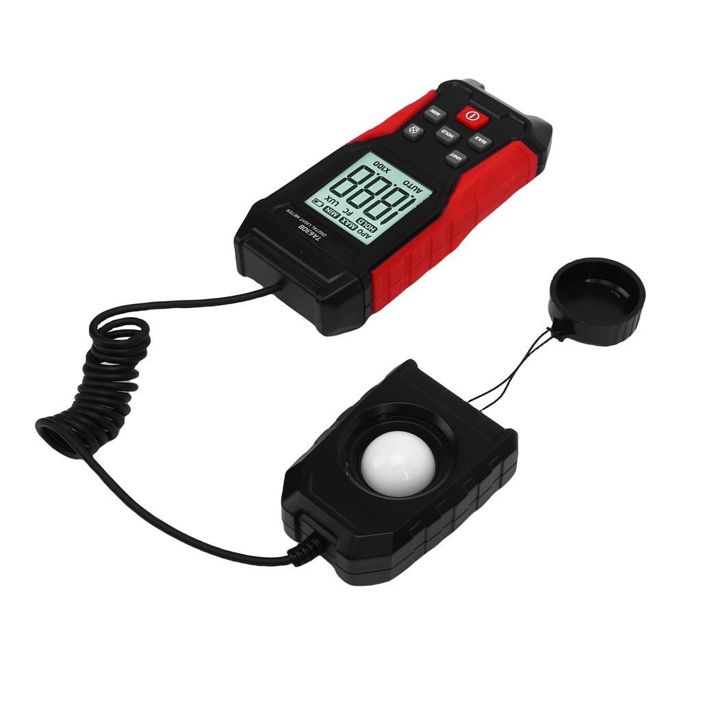 Digital Illuminance Light Meter 0.1  200000LX Measurement Range Photometer Luxmeter with LCD Display for Factory