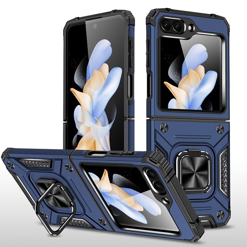 Anti-Shock Dual Layer Folding Bag Case for Samsung Galaxy Z Flip 5 Flip5 Zflip5 5G Fall Protecton Cover