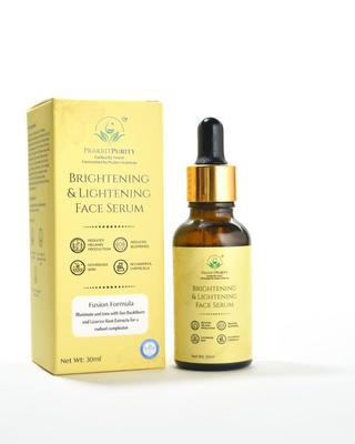 PrakritPurity Осветляющая сыворотка для лица для сияющей кожи с маслом нероли и альпинией | Глубокое увлажнение | Питание | Осветле