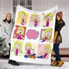 Lizzie McGuire Theme Printed Blanket - Perfect for Couch, Bed, Travel & Outdoor Use | Machine Washable, Cozy & Durable.