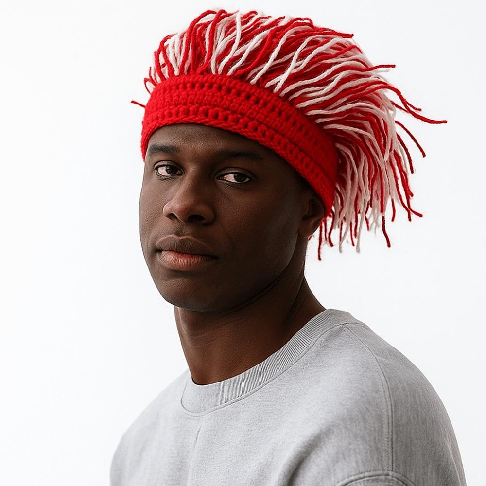 Thick Reggae Dreadlocks Knitted Hat Synthetic Hair Braid Hat Hip Hop Beanie Balaclava