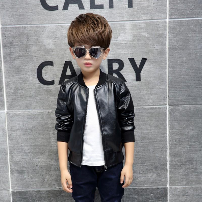 Пальто для мальчиков, осенне-зимняя модная корейская детская бархатная теплая хлопковая куртка из искусственной кожи