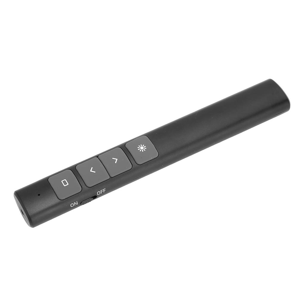 Presentation Clicker 2.4G RF Chip ABS Silicone Buttons Portable Plug and Play Wireless Presenter