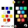 Feuille rétro réfléchissante à découper pour casque, moto, ... - VFLUO REFLECTIVE COLORS - 3M Technology - 10x15cm - Rouge rubis