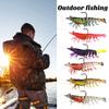 1/3/6Pcs Fishing Lures Shrimps Baits with Hook Realistic Looking Vibrant Color Freshwater Saltwater Shrimp Swimbaits Soft Lures