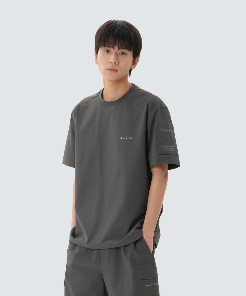 SNOWPEAK APPAREL Футболка с коротким рукавом Lago (S26Mmtts26) Деревенский хаки